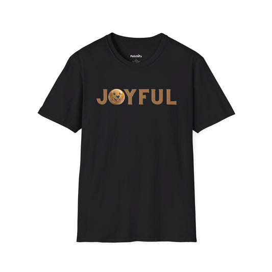 Pet Printed Unisex Softstyle T-Shirt | Dog | Golden Retriever | Joyful