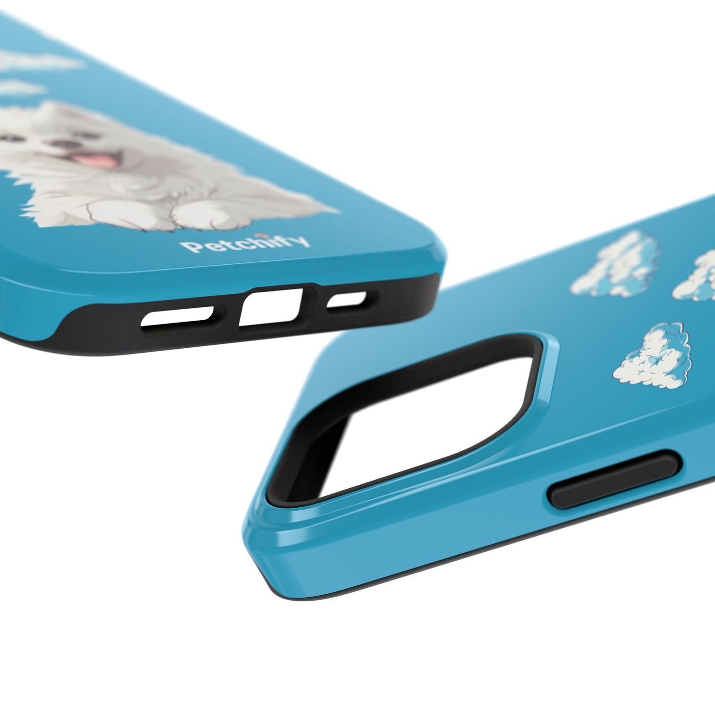 Pet Printed Impact-Resistant Cases | Dog | Samyoed | All Size of iPhone 14 & iPhone 15