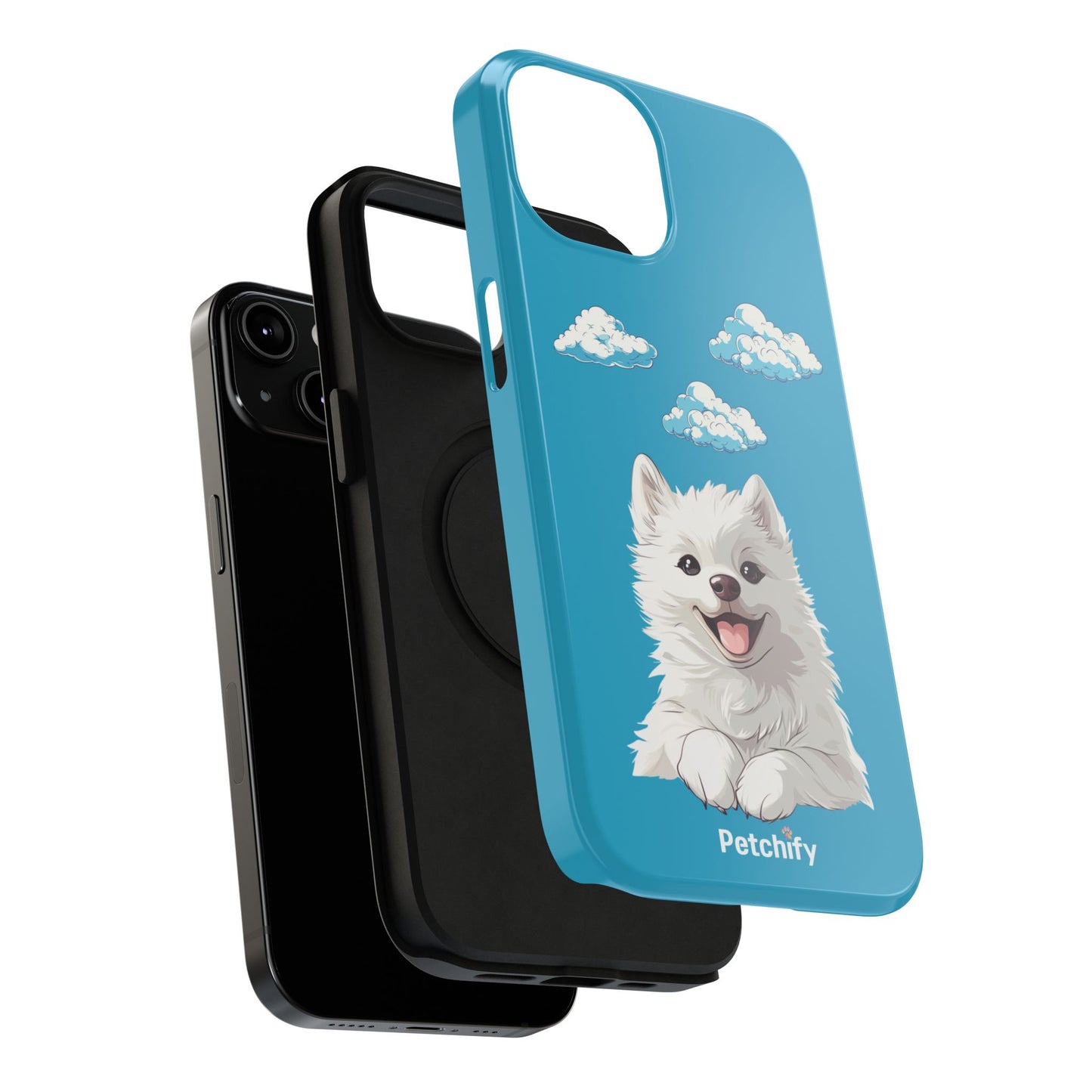 Pet Printed Impact-Resistant Cases | Dog | Samyoed | All Size of iPhone 14 & iPhone 15