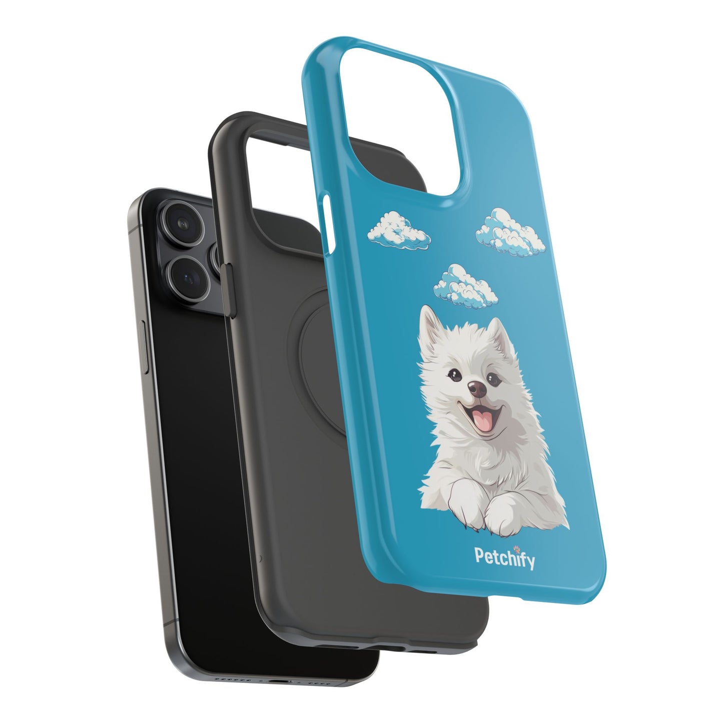 Pet Printed Impact-Resistant Cases | Dog | Samyoed | All Size of iPhone 14 & iPhone 15