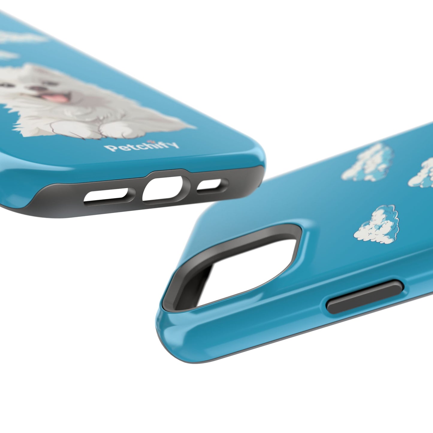 Pet Printed Impact-Resistant Cases | Dog | Samyoed | All Size of iPhone 14 & iPhone 15