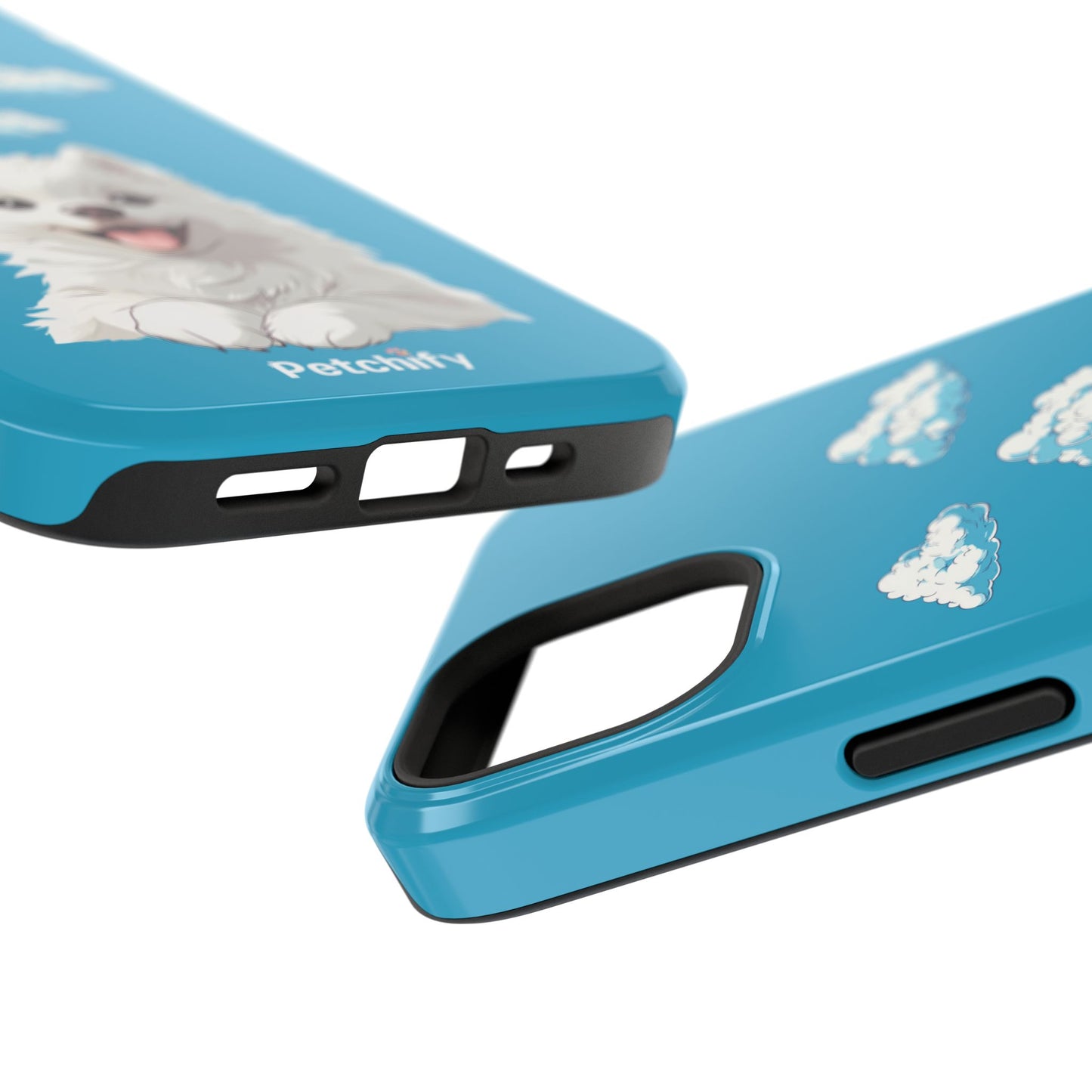 Pet Printed Impact-Resistant Cases | Dog | Samyoed | All Size of iPhone 14 & iPhone 15