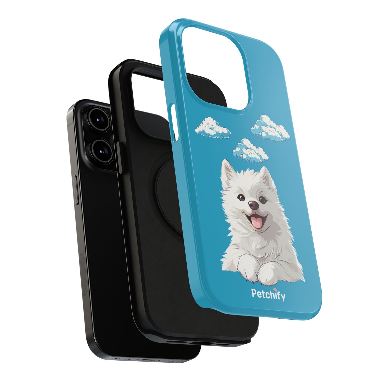 Pet Printed Impact-Resistant Cases | Dog | Samyoed | All Size of iPhone 14 & iPhone 15