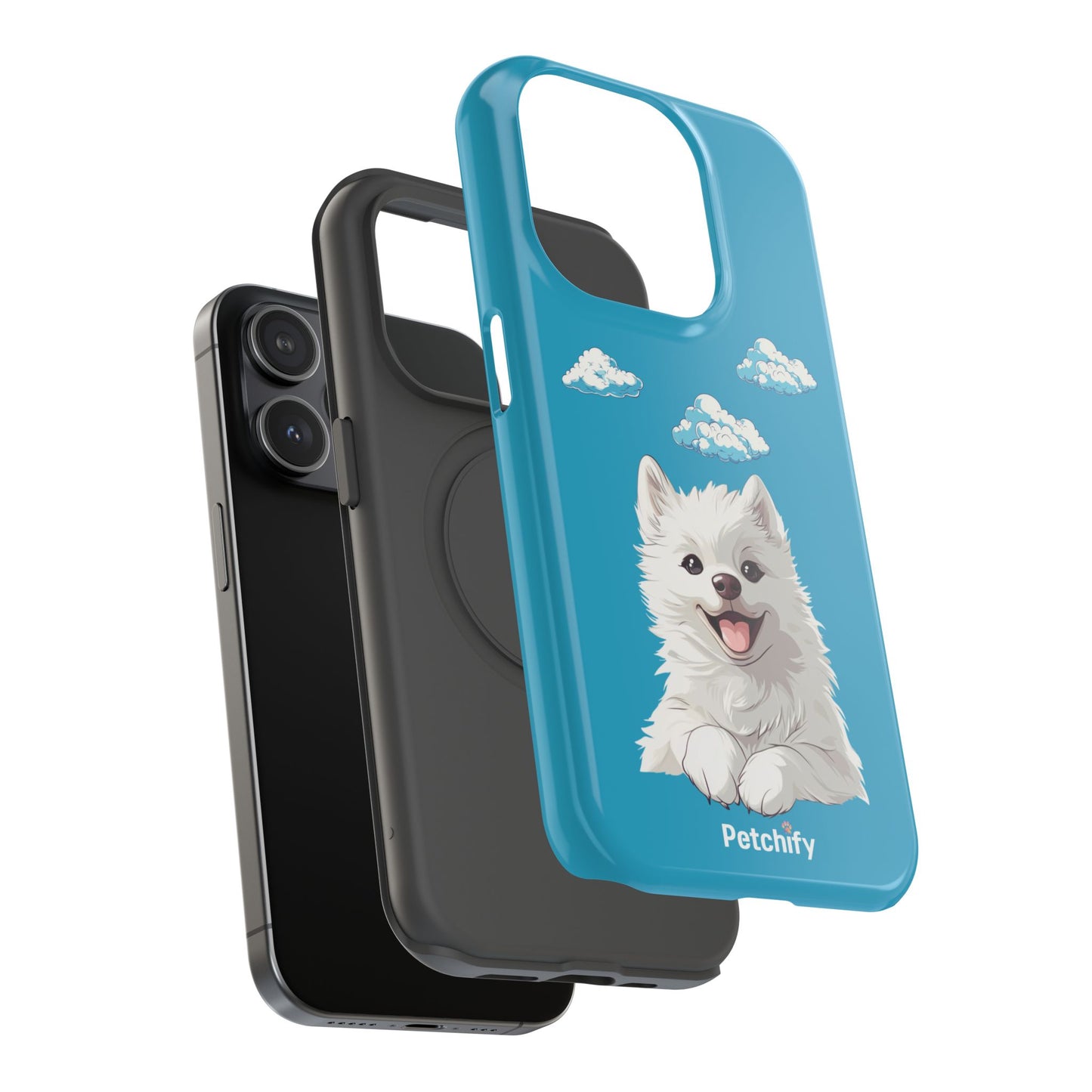 Pet Printed Impact-Resistant Cases | Dog | Samyoed | All Size of iPhone 14 & iPhone 15