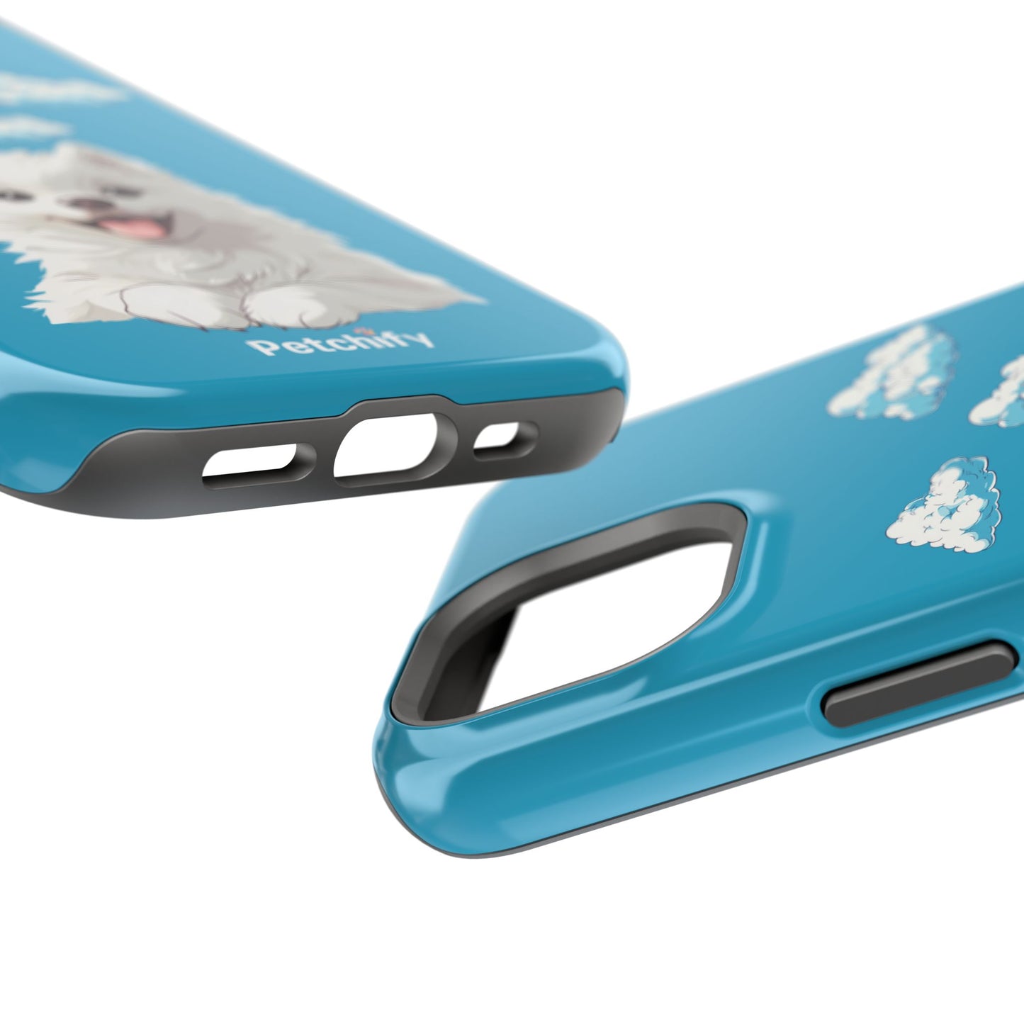 Pet Printed Impact-Resistant Cases | Dog | Samyoed | All Size of iPhone 14 & iPhone 15