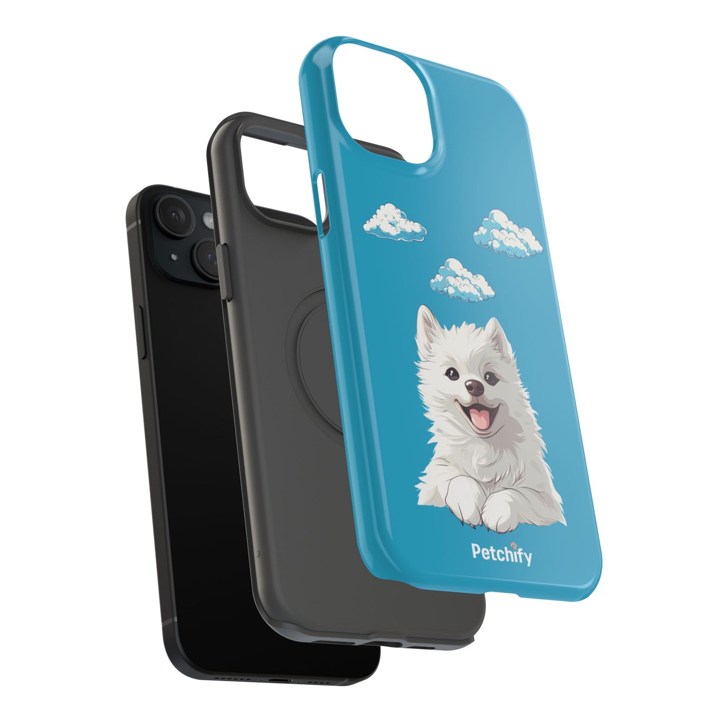 Pet Printed Impact-Resistant Cases | Dog | Samyoed | All Size of iPhone 14 & iPhone 15