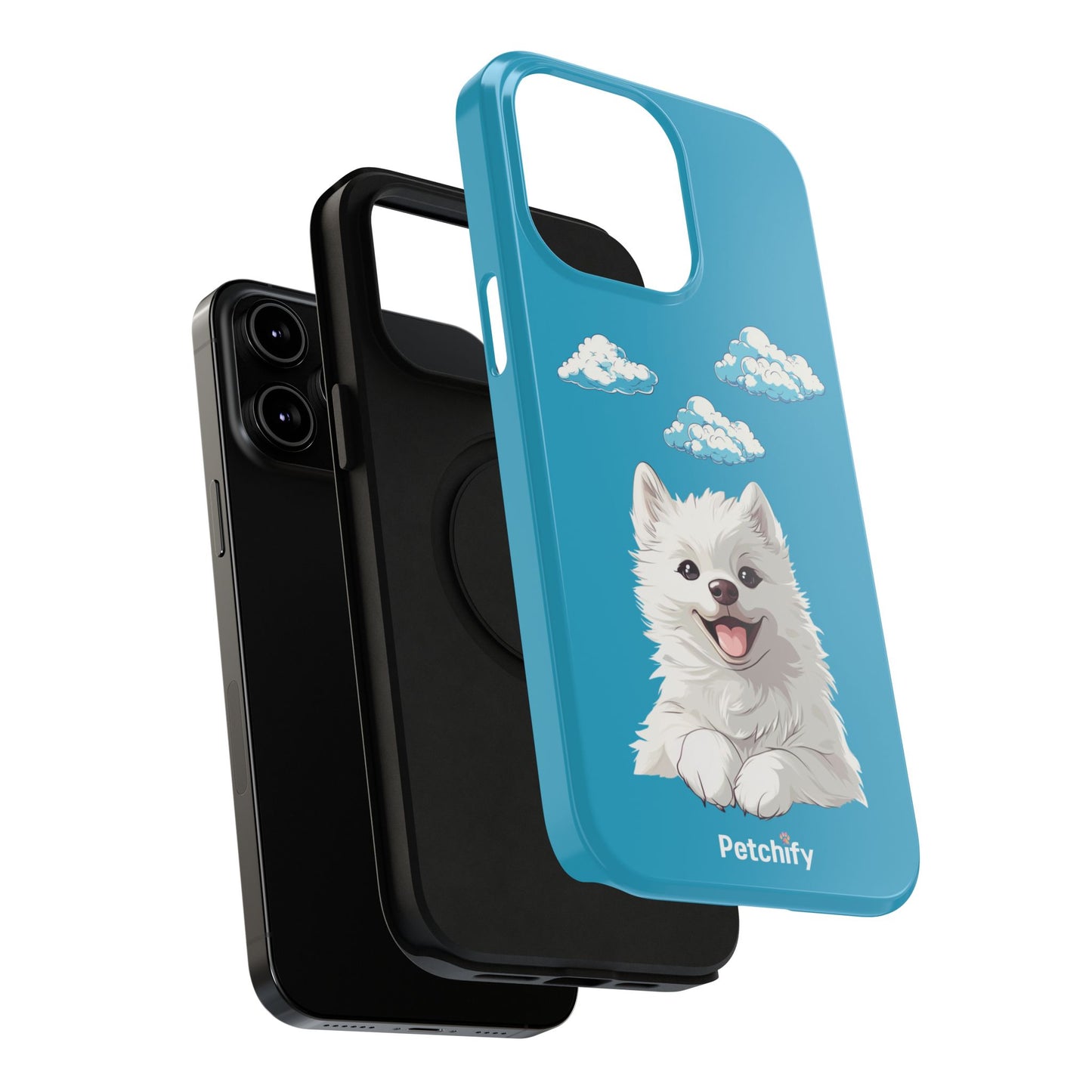 Pet Printed Impact-Resistant Cases | Dog | Samyoed | All Size of iPhone 14 & iPhone 15